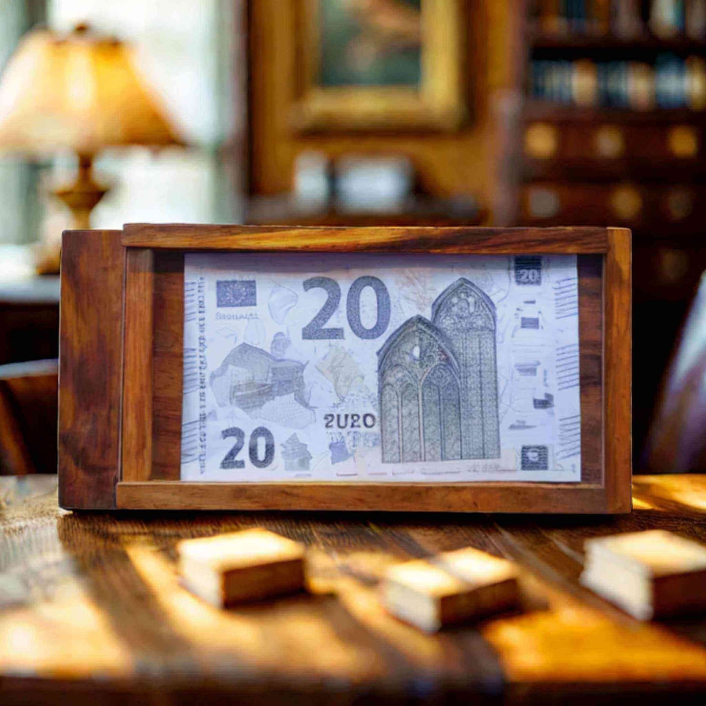 casse-tête en bois boîte à billet