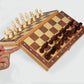Jeu d'échecs pliable en bois magnétique